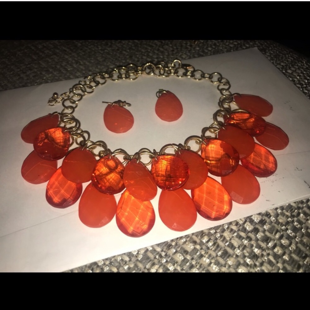 Statement Necklace and Earrings